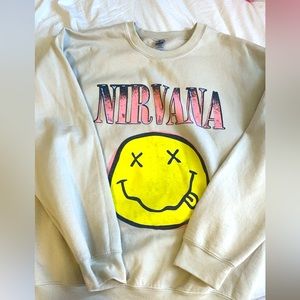 Nirvana over sized hoodie